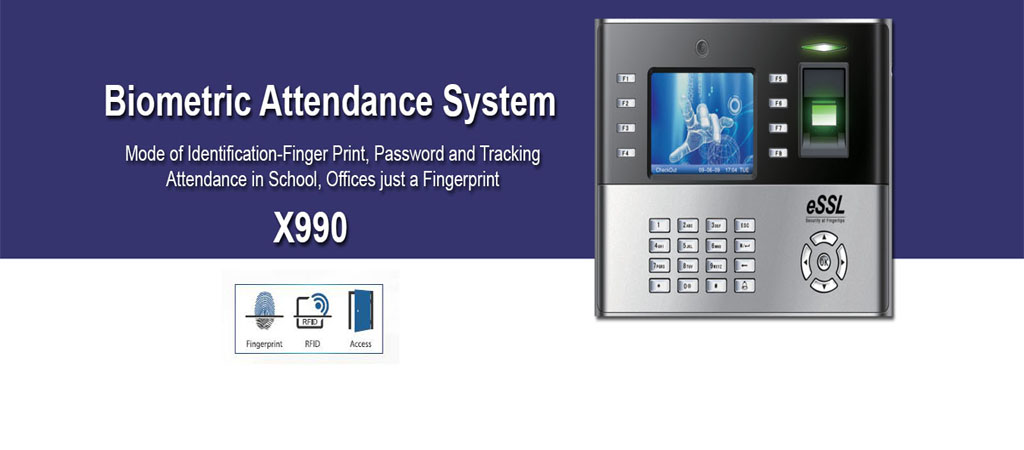 x990 attendance machine in delhi